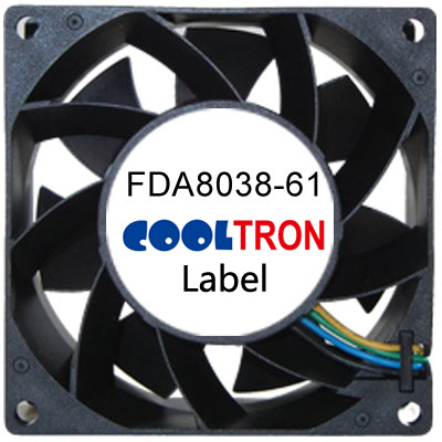 FDA8038-61 Series AC-DC AXIAL FAN 80 x 80 x 38mm Air Flow:26.5 ~ 40.7 CFM   