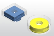  KTL
 Features: Cap Accessories for TLL-6
Dimensions: Square:10.2x10.2mm / Round:Ø10.2 mm
