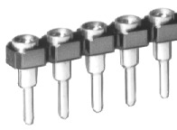   									MK LP 19 ...
 									Low profile, less than 2.7/3.1 mm above P.C.B. - with contact spring for Ø 0.5 mm pins, Solder and plug...
 								