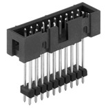   									SLU ...
 									Shroud male header, with coding, boltable, suitable for many flat cable connectors in 2.54 mm pitch 								
