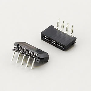                       		1.0 mm			
Right Angle Standard Layout Dual Contact			
