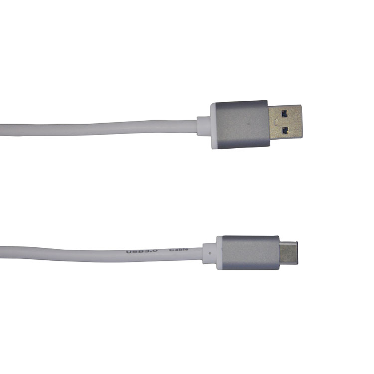 USB TYPE C MALE TO USB 2.0 A MALE CABLE,WITH ALUMINIUM PLUG