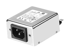 EMI filters, compact design with IEC connectors.