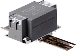  Superior performance single phase filters in plastic housing design. DIN-rail mounting.
 